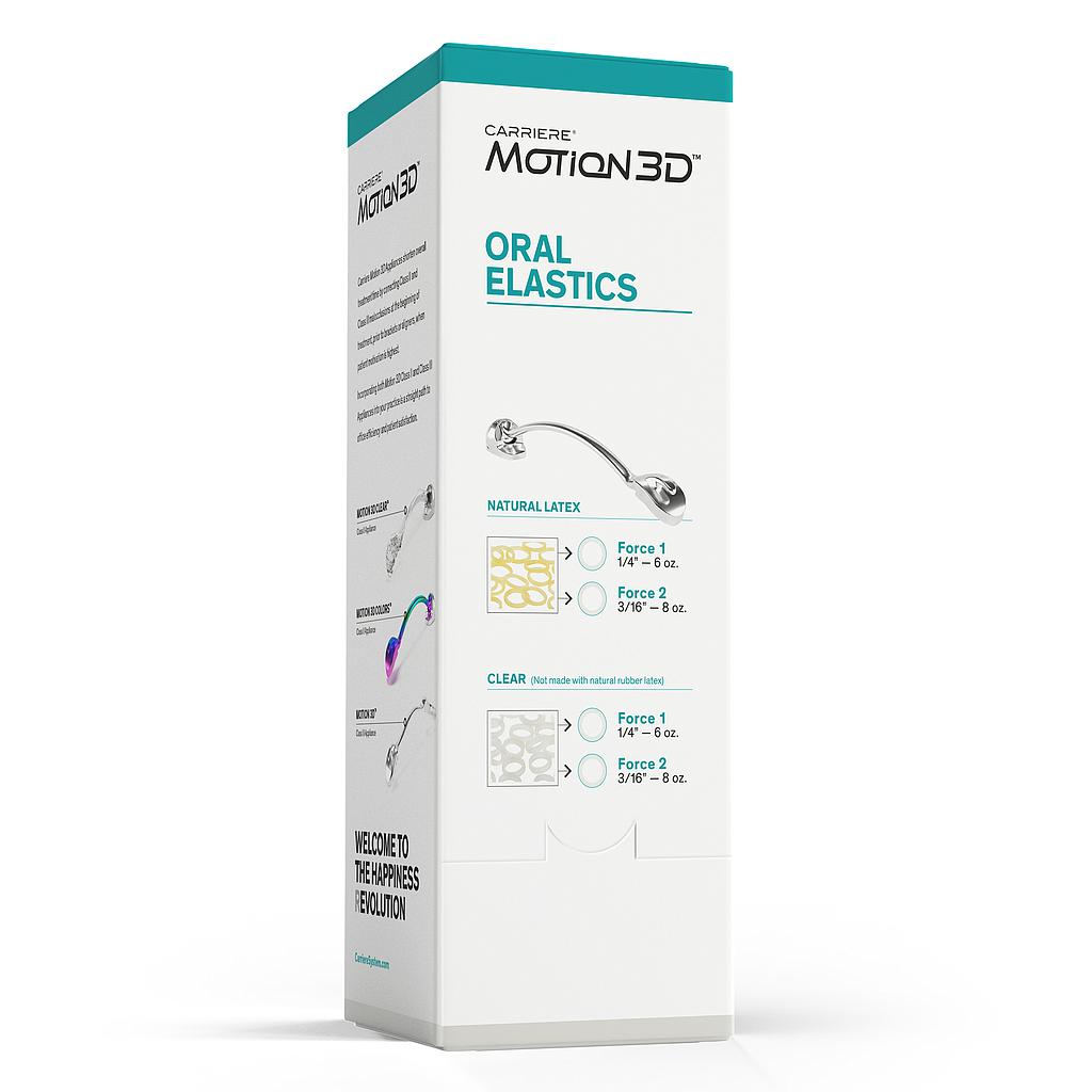 MOTION 3D FORCE 2 LATEX ELASTICS 3/16" 8 OZ (50) NAOL Australia